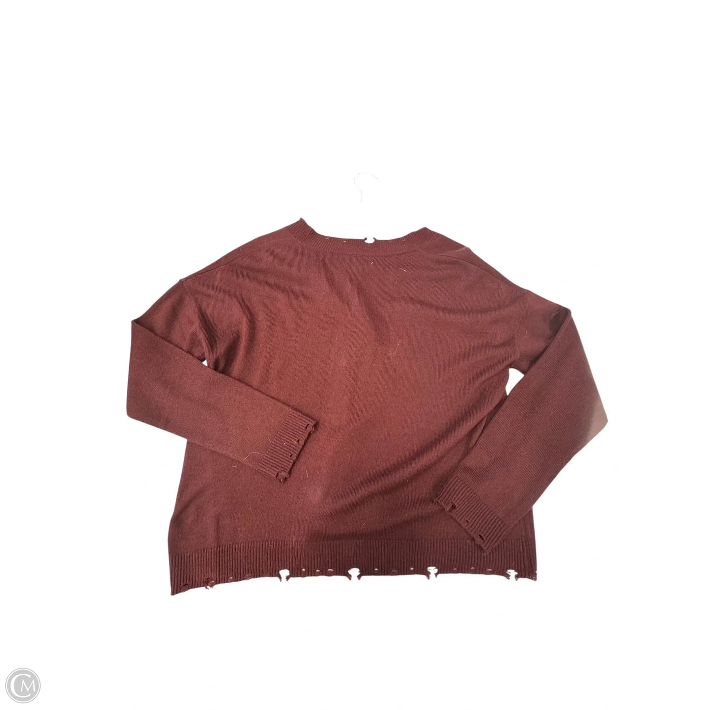 Cardigan By Allison Joy In Maroon, Size: M