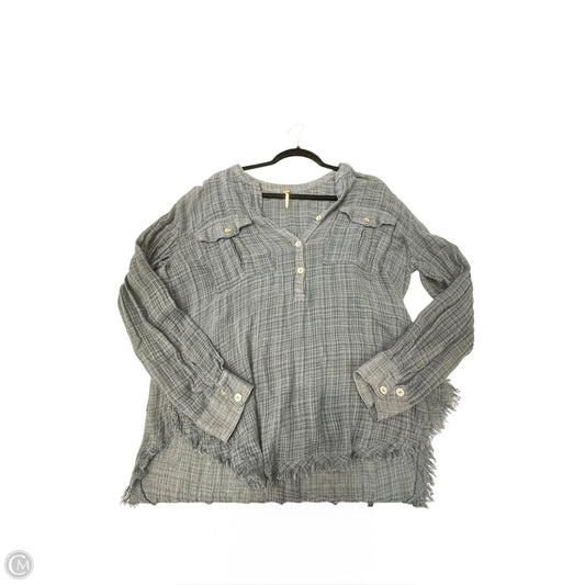 Top Long Sleeve By Free People In Blue, Size: M