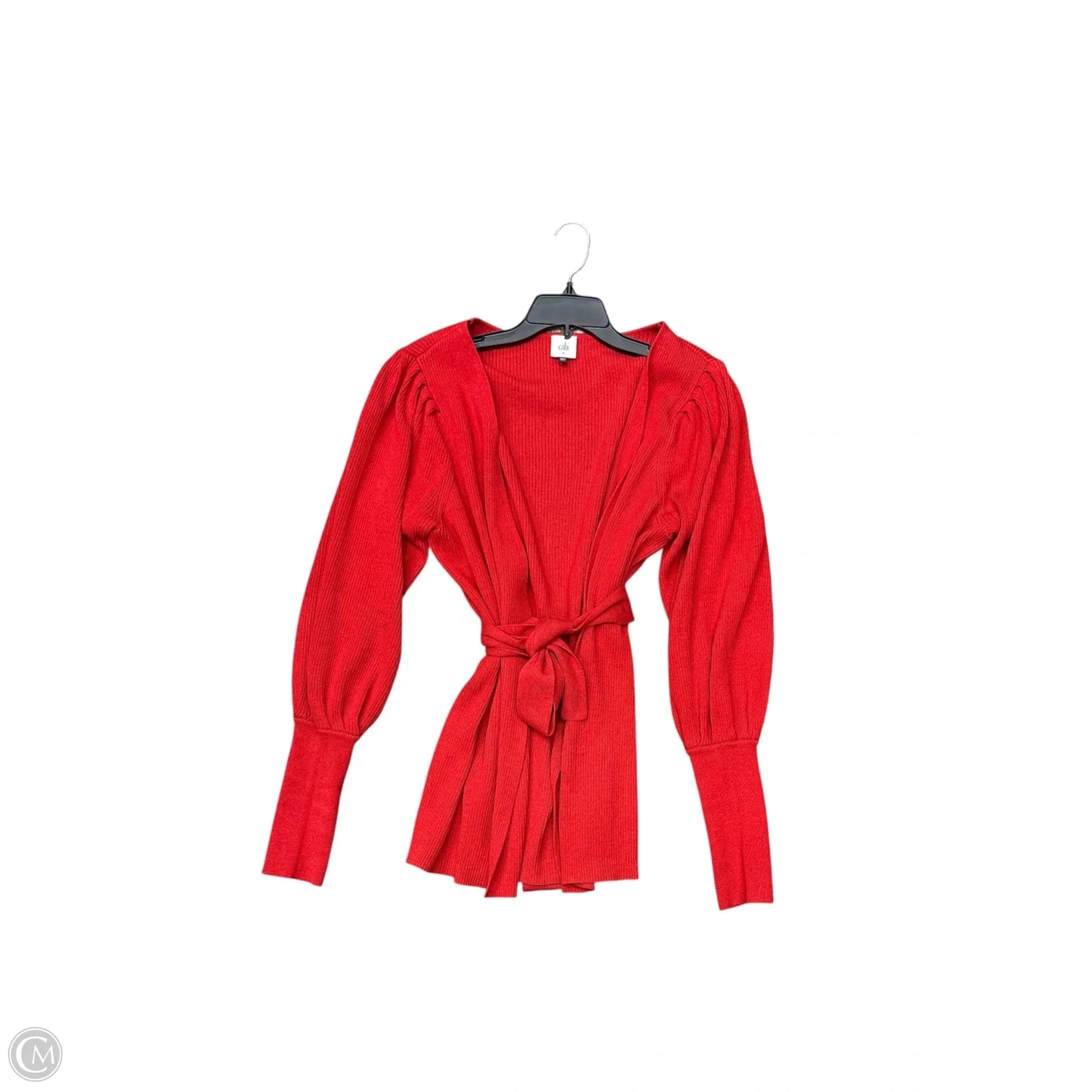 Sweater Cardigan By Cabi In Red, Size: M
