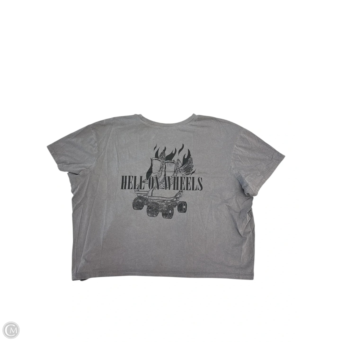 Top Short Sleeve By Torrid In Grey, Size: 2x