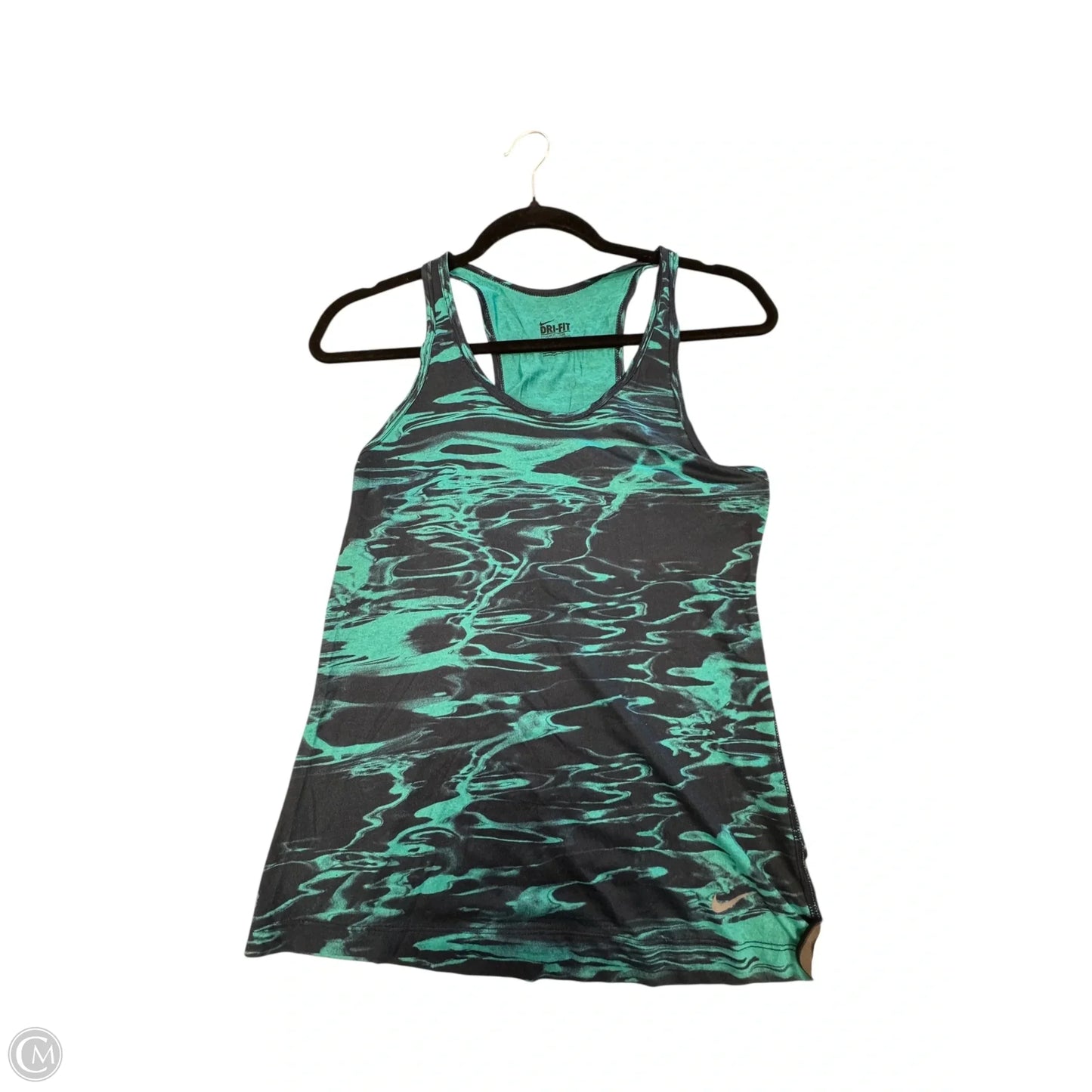 Athletic Tank Top By Nike In Aqua, Size: S