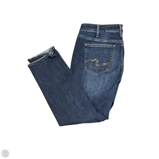 Jeans Boyfriend By Silver In Blue, Size: 16