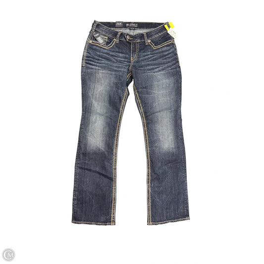 Jeans Boot Cut By Silver In Blue, Size: 16