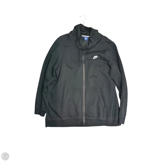 Sweatshirt Hoodie By Nike Apparel In Black, Size: 1x
