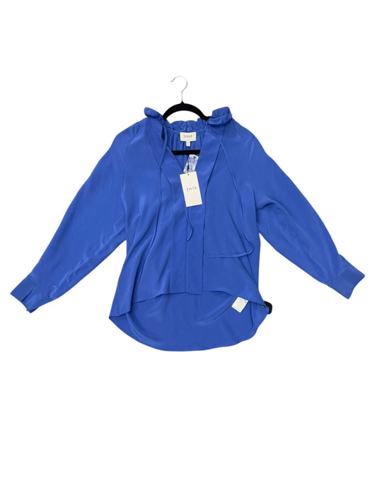 Blouse Long Sleeve By Joie In Blue, Size: Xs