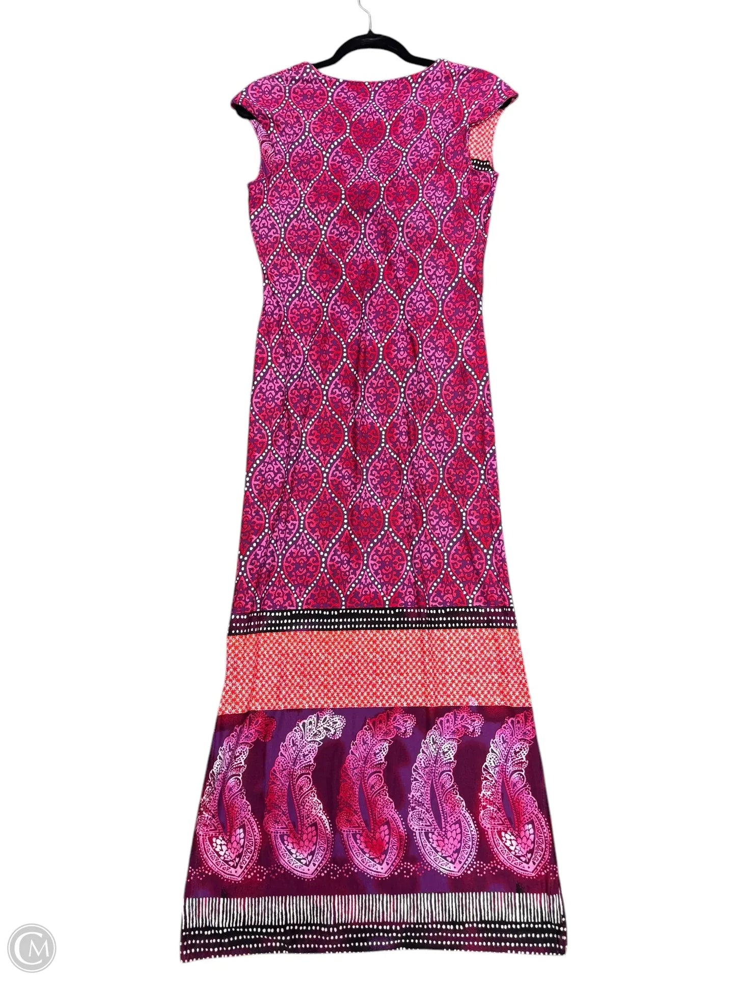 Dress Casual Maxi By Chicos In Pink & Purple, Size: 4