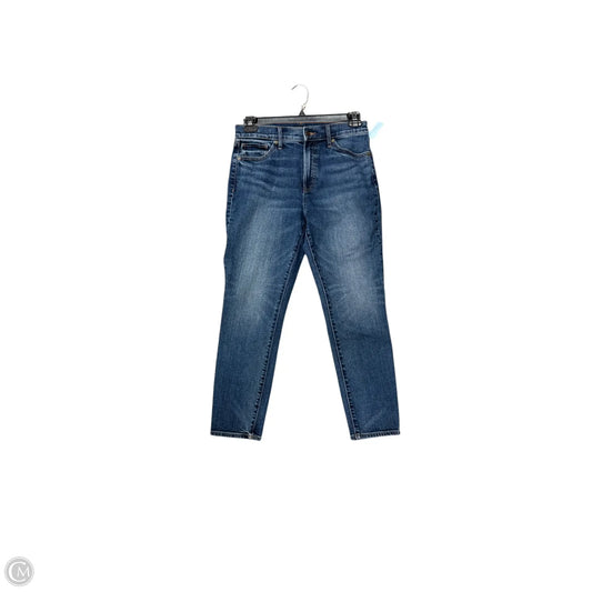 Jeans Skinny By Express In Blue Denim, Size: 8p