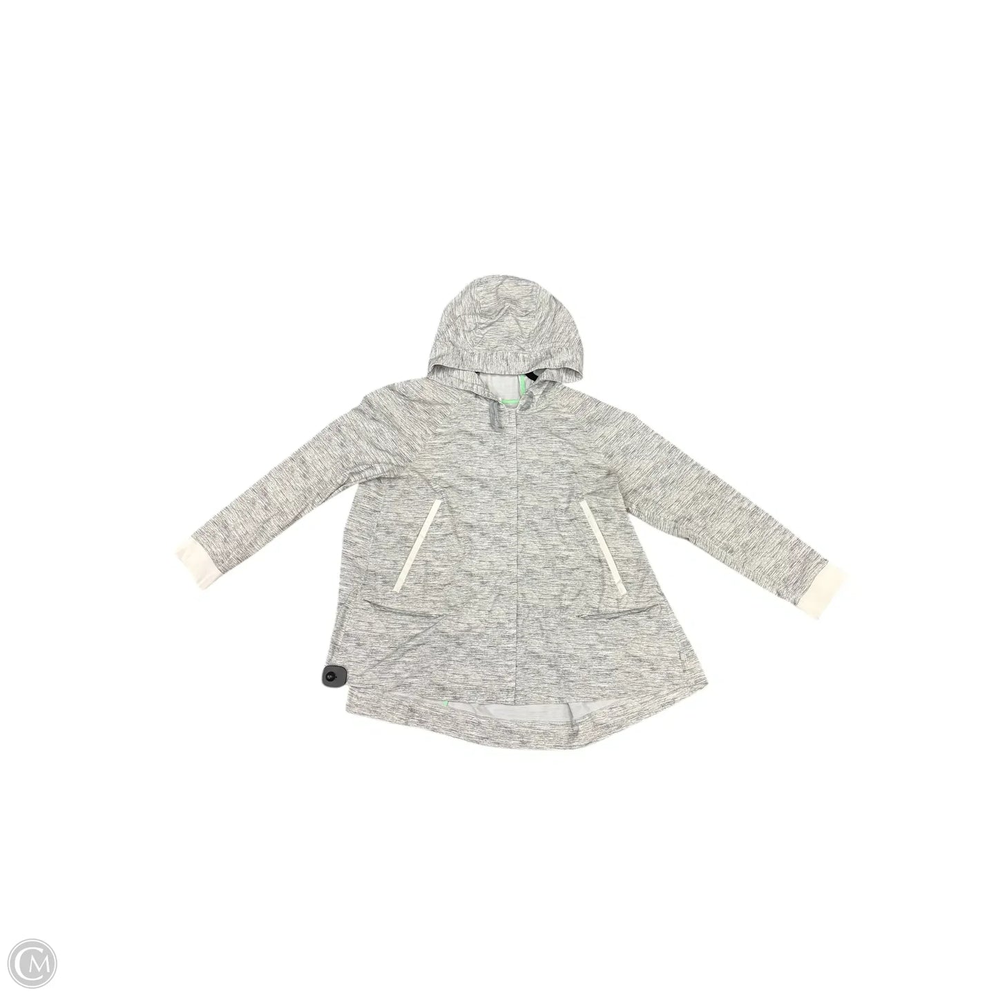 Athletic Jacket By Lululemon In Grey, Size: 8