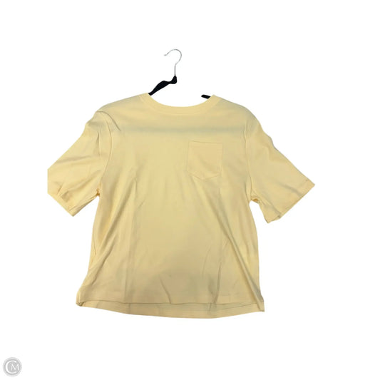 Top Short Sleeve Basic By A New Day In Yellow, Size: S