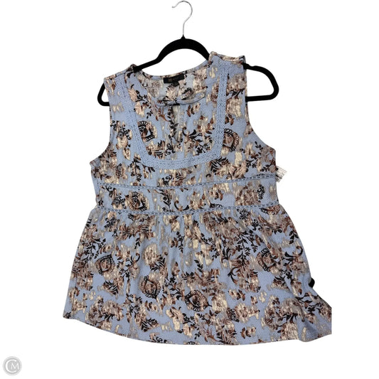 Top Sleeveless Designer By Frye In Purple, Size: L