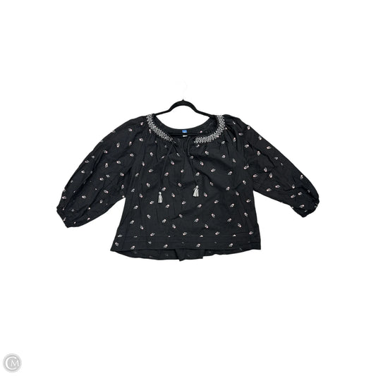Top Long Sleeve By Old Navy In Black, Size: Xxl