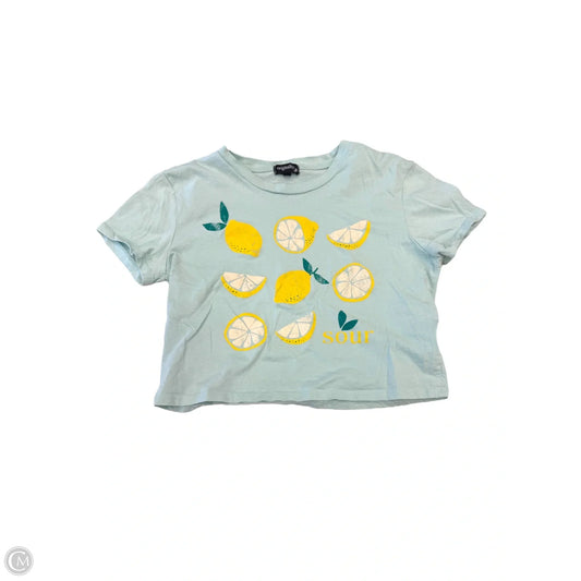 Top Short Sleeve By Clothes Mentor In Aqua, Size: M