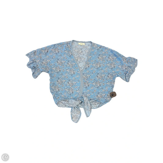 Blouse Short Sleeve By Max Studio In Blue, Size: Xs