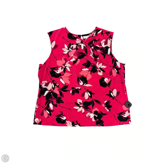 Blouse Sleeveless By Liz Claiborne In Pink, Size: 1x