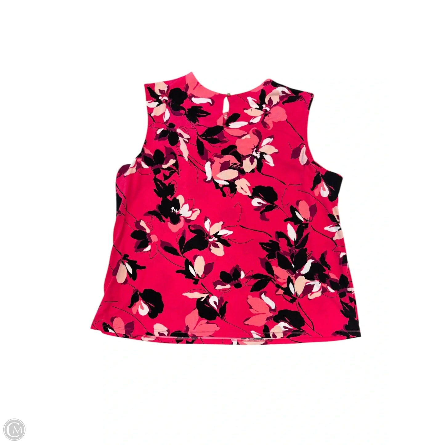 Blouse Sleeveless By Liz Claiborne In Pink, Size: 1x