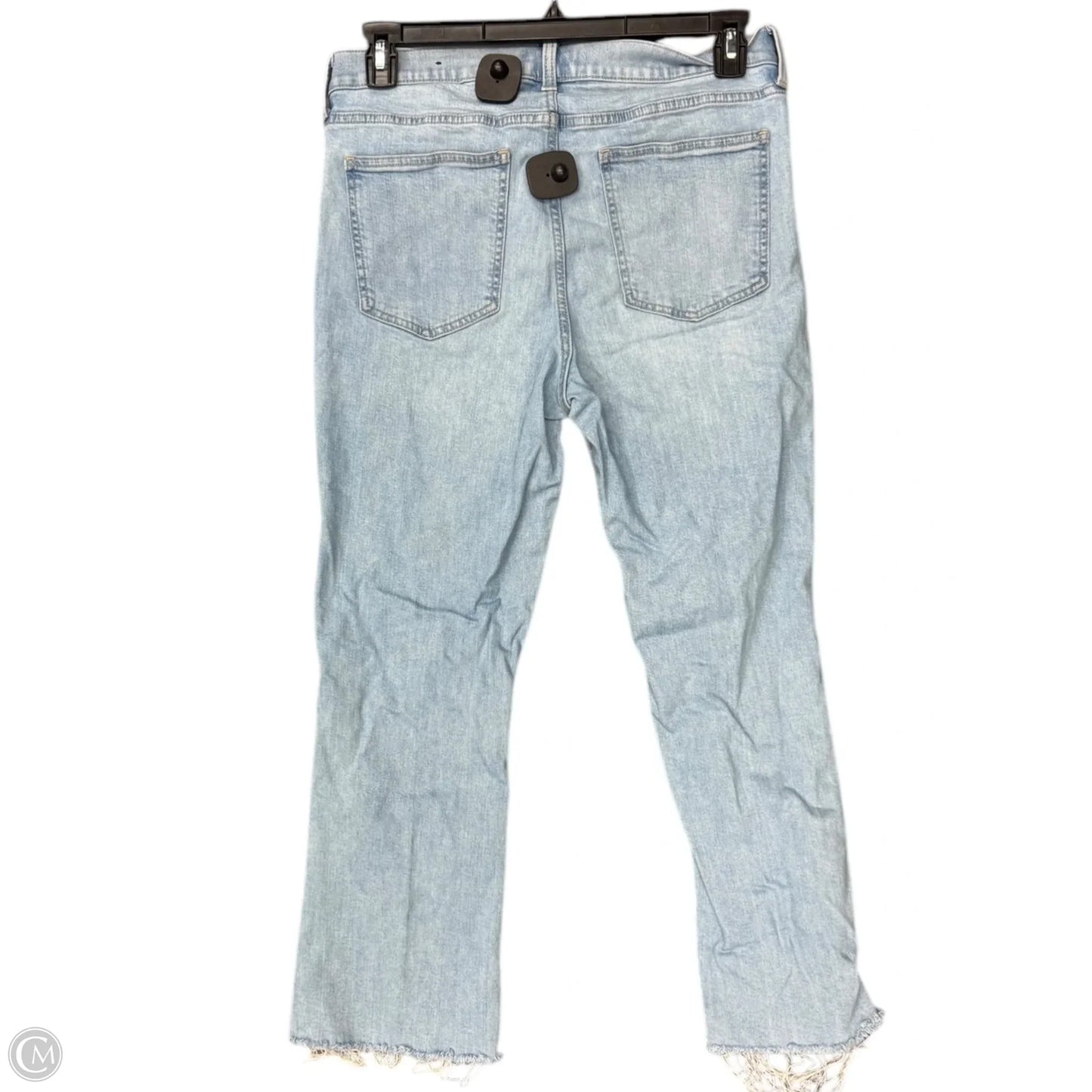Jeans Cropped By Gap In Blue Denim, Size: 12