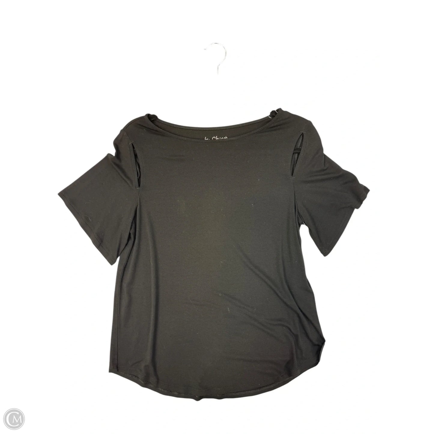 Top Short Sleeve By Chicos In Black, Size: S