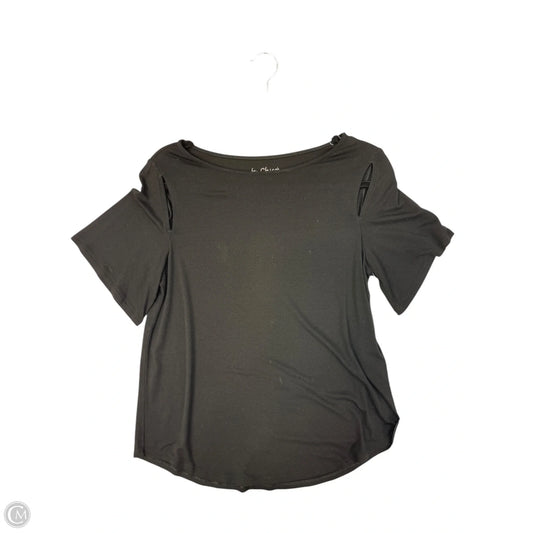 Top Short Sleeve By Chicos In Black, Size: S
