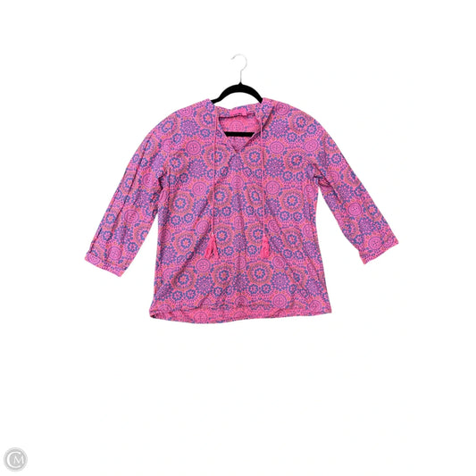 Blouse Long Sleeve By Fresh Produce In Pink, Size: L