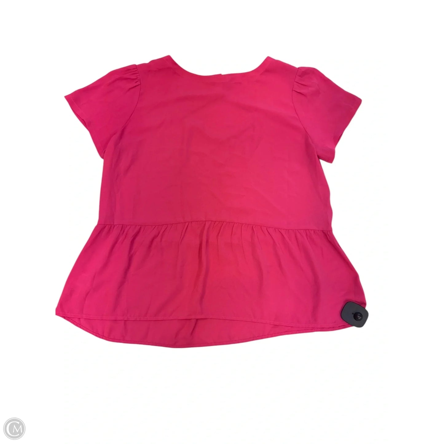 Blouse Short Sleeve By Loft In Pink, Size: S