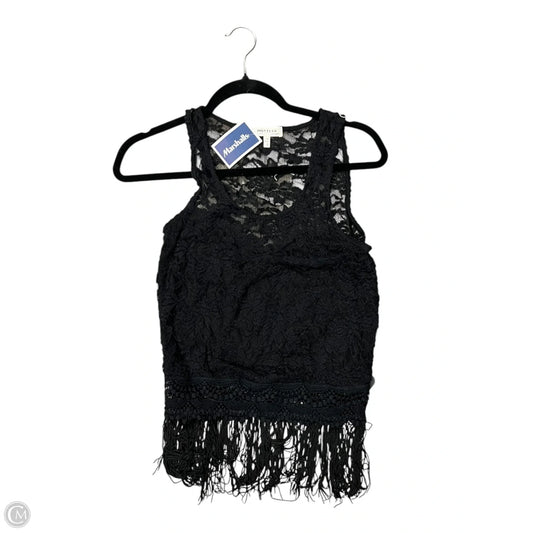 Top Sleeveless By Monteau In Black, Size: S