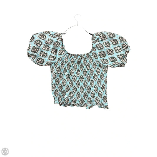 Blouse Short Sleeve By Maurices In Aqua, Size: L