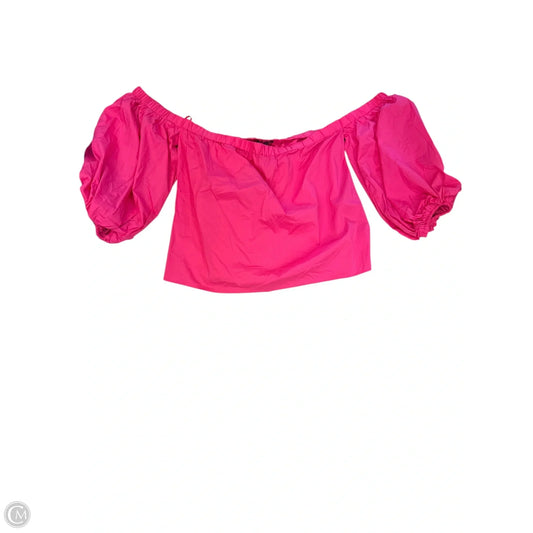 Blouse 3/4 Sleeve By Inc In Pink, Size: L