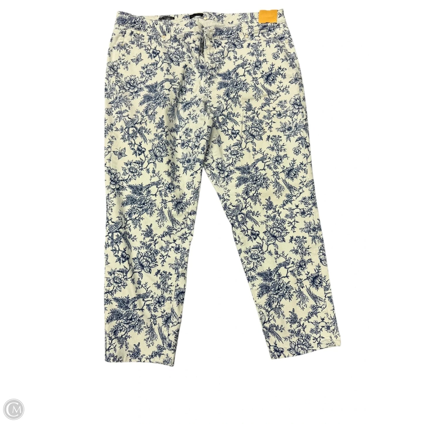 Jeans Skinny By Talbots In White Denim, Size: 20