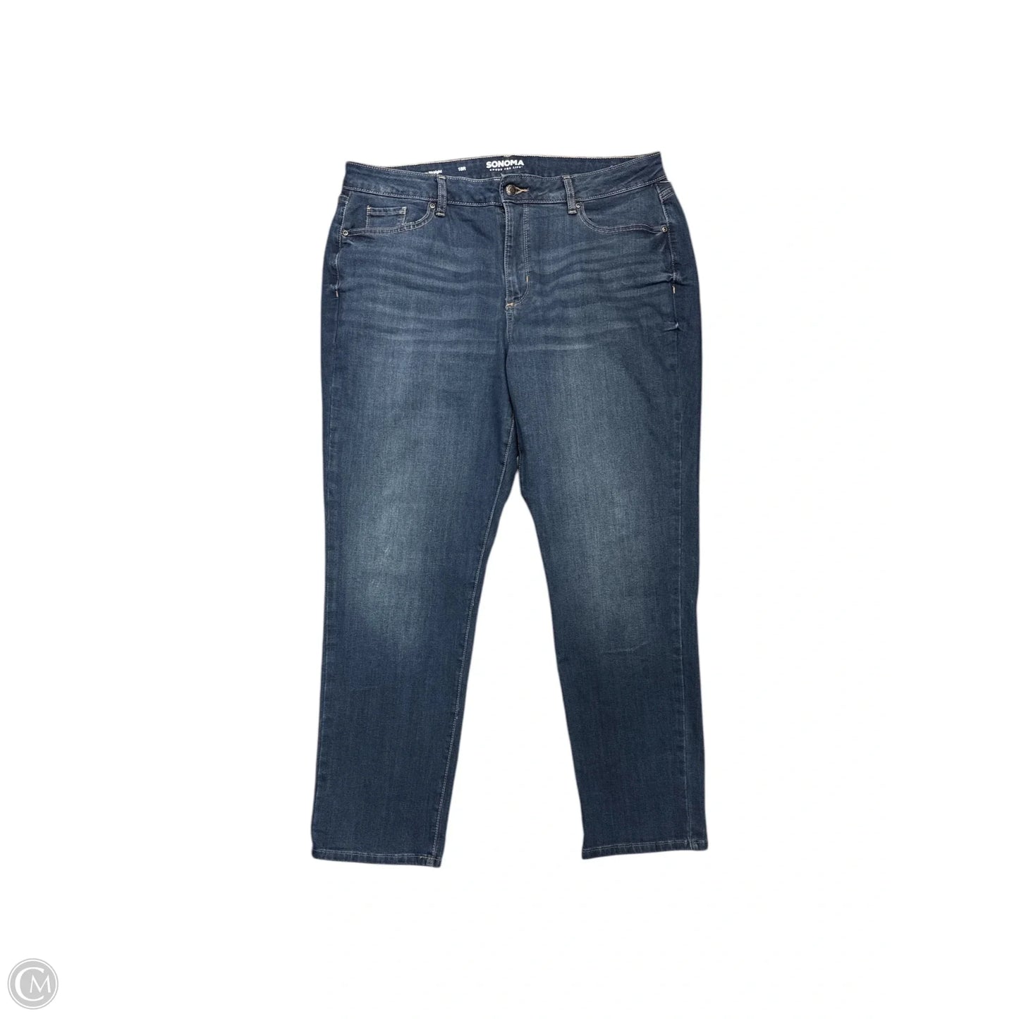 Jeans Skinny By Sonoma In Blue Denim, Size: 18