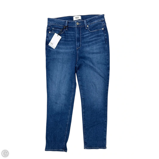 Jeans Straight By Paige In Blue Denim, Size: 10