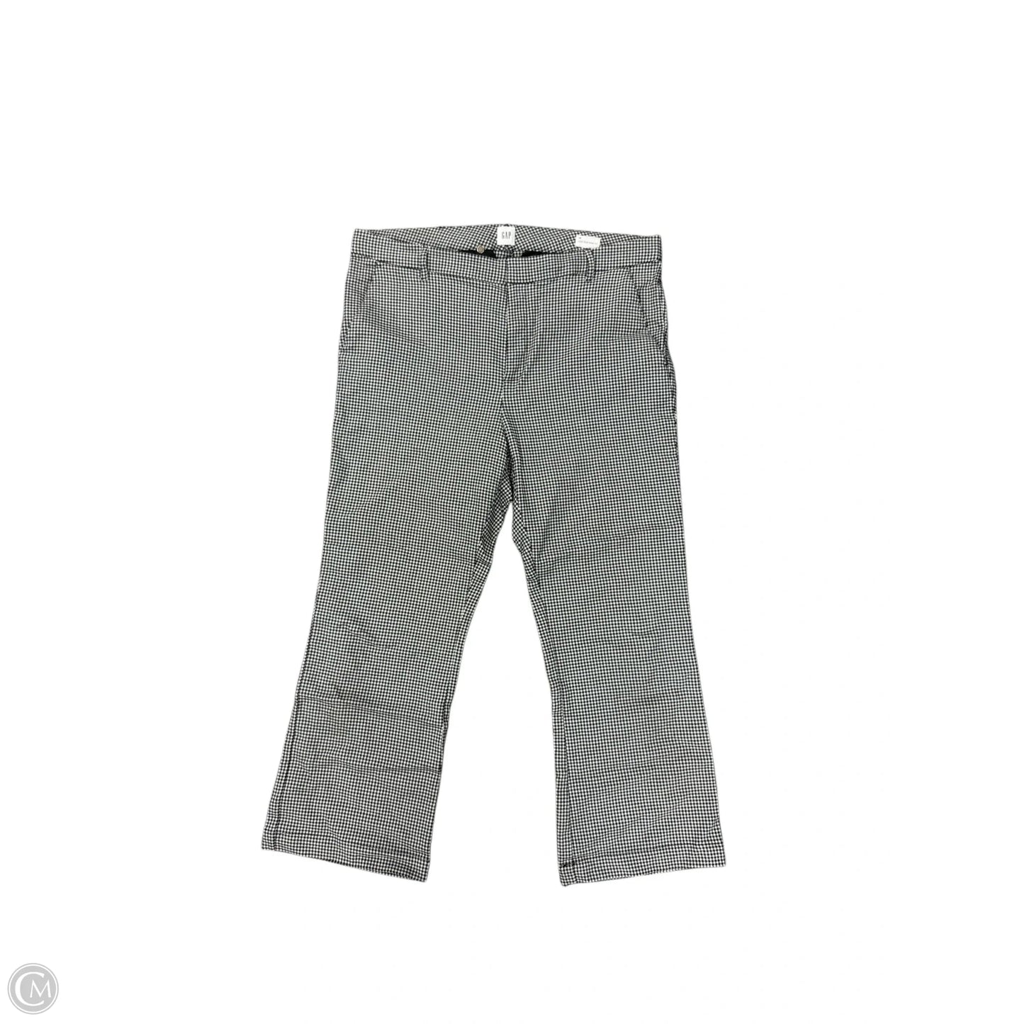 Pants Cropped By Gap In Black & White, Size: 18