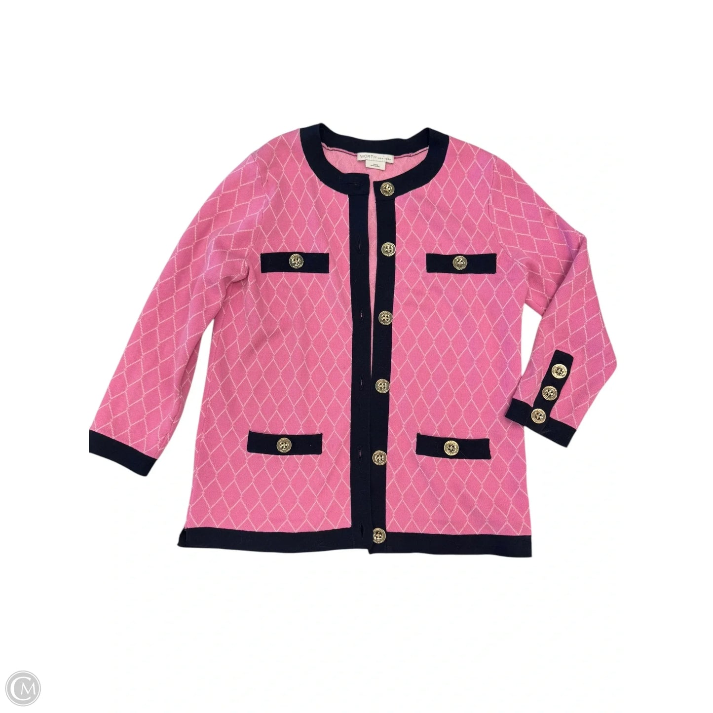 Cardigan By Worth Ny In Pink, Size: Xxs