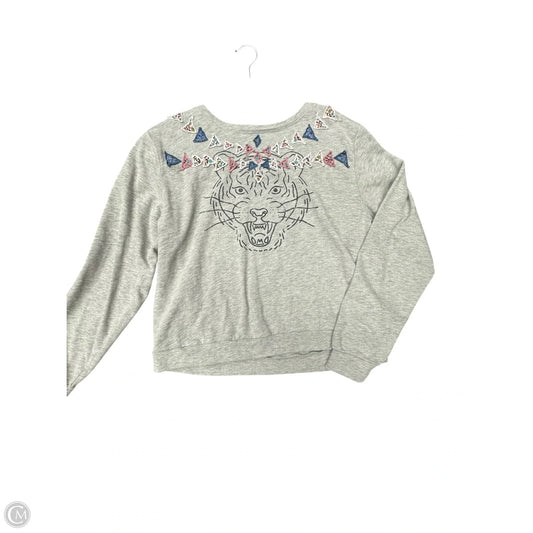 Top Long Sleeve By Anthropologie In Grey, Size: S