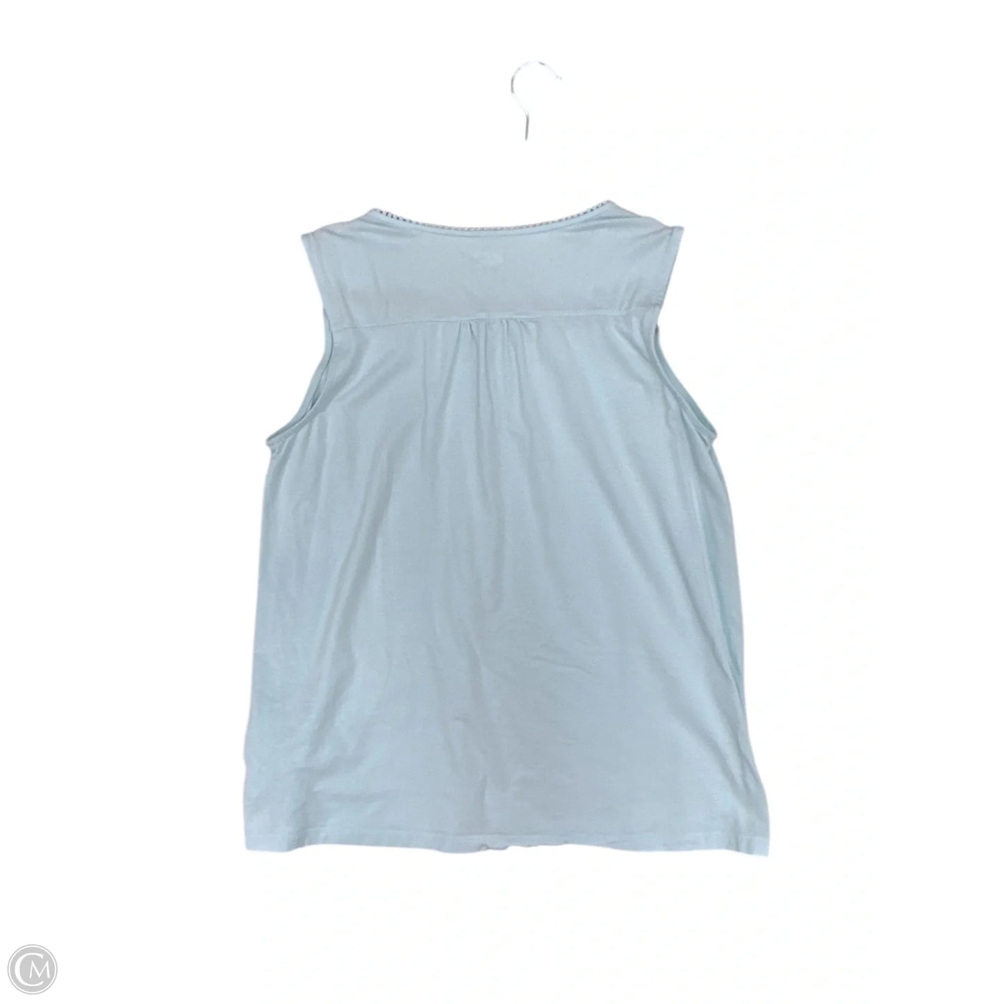 Top Sleeveless By Lands End In Aqua, Size: M