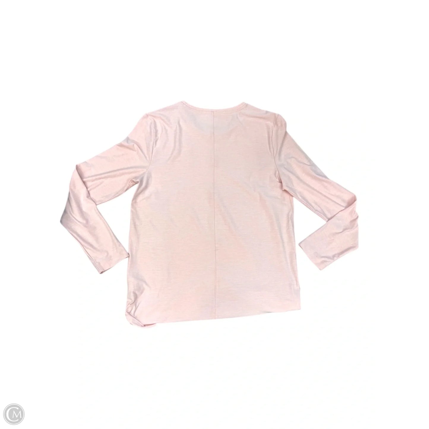 Top Long Sleeve Basic By Lands End In Pink, Size: M