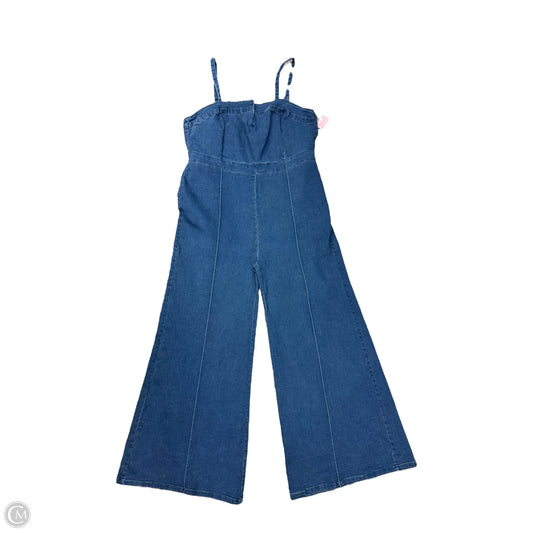 Jumpsuit By Flying Tomato In Blue Denim, Size: 24