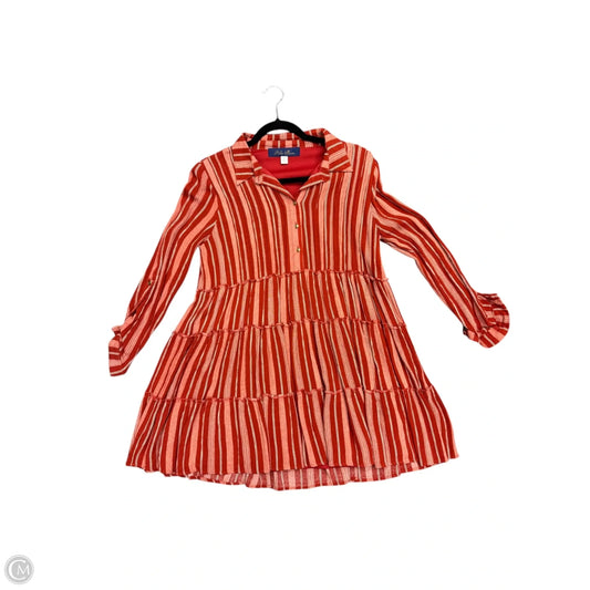Tunic Long Sleeve By Blue Rain In Red, Size: 6