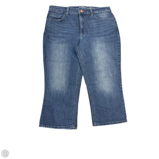 Capris By Lee In Blue Denim, Size: 12