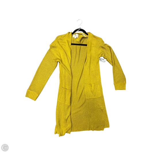 Cardigan By Clothes Mentor In Chartreuse, Size: M