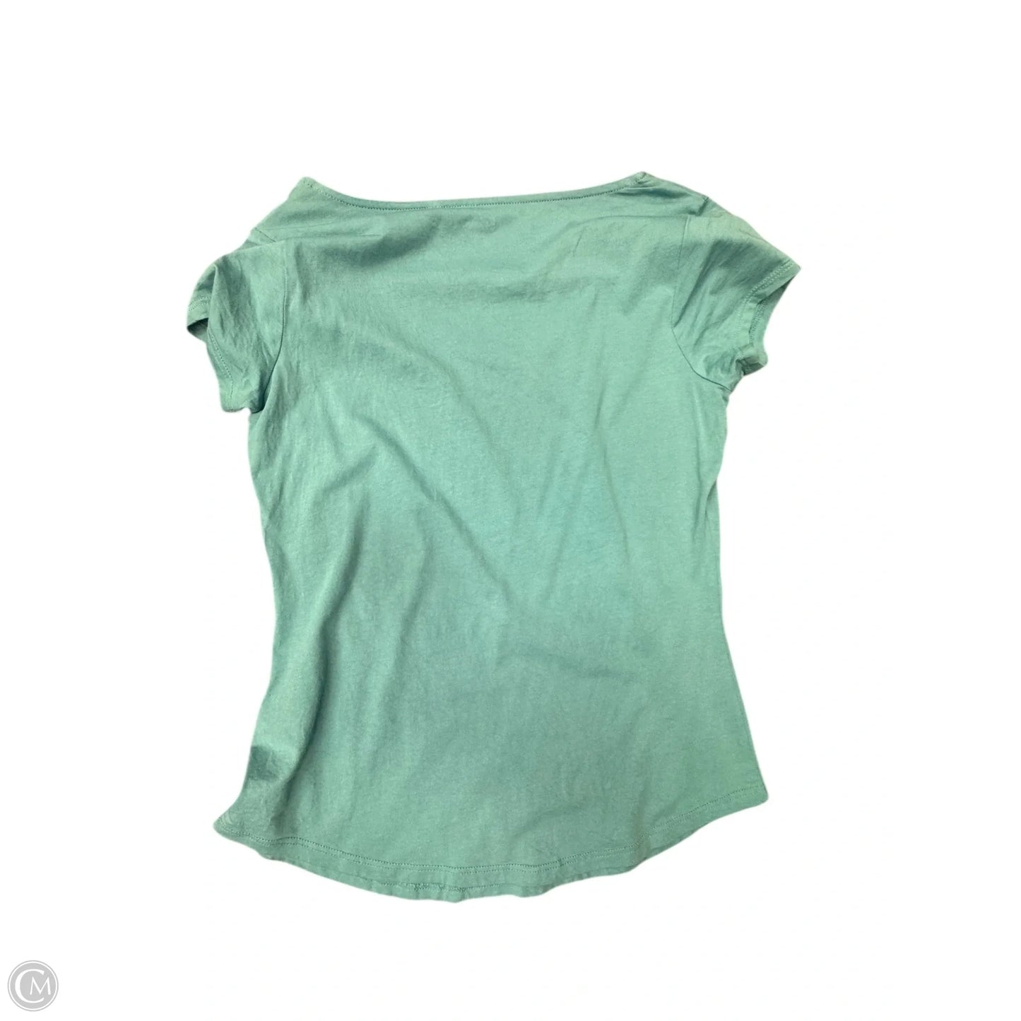 Top Short Sleeve By Boden In Aqua, Size: M