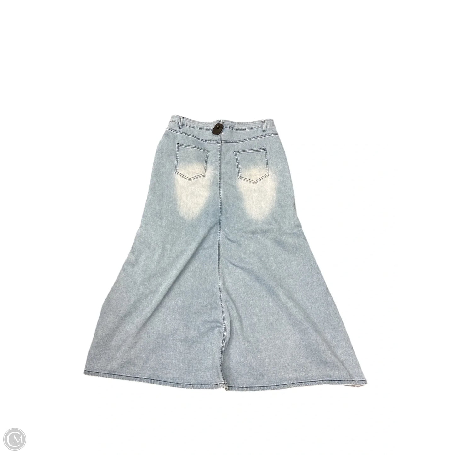 Skirt Maxi By Clothes Mentor In Blue Denim, Size: 16