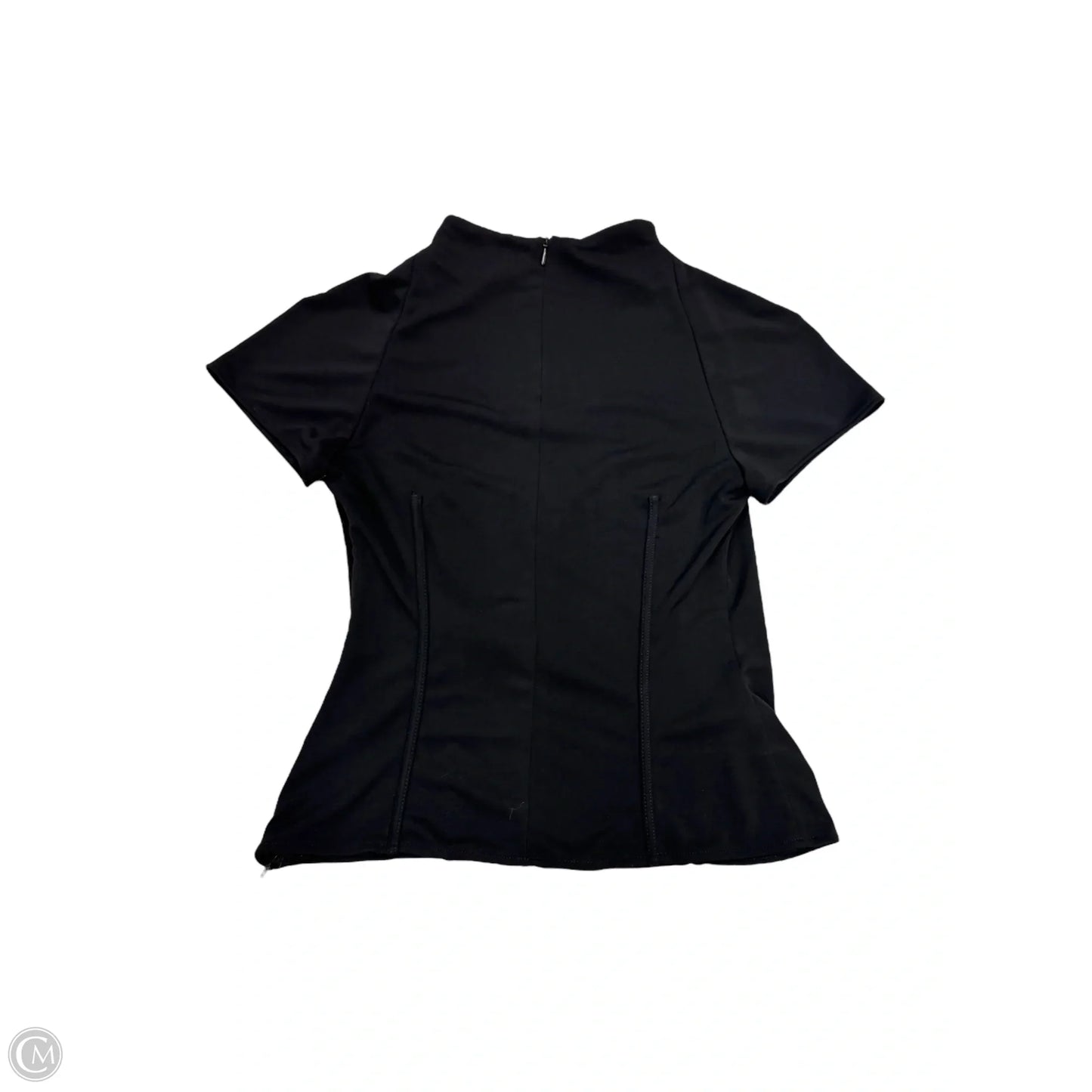 Top Short Sleeve By Zara Basic In Black, Size: S
