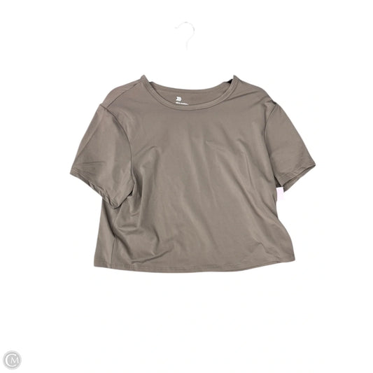 Athletic Top Short Sleeve By All In Motion In Taupe, Size: M