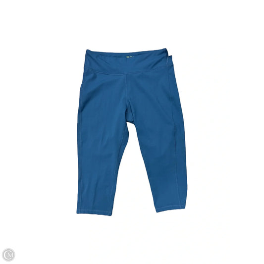 Athletic Capris By Tek Gear In Teal, Size: Xxl