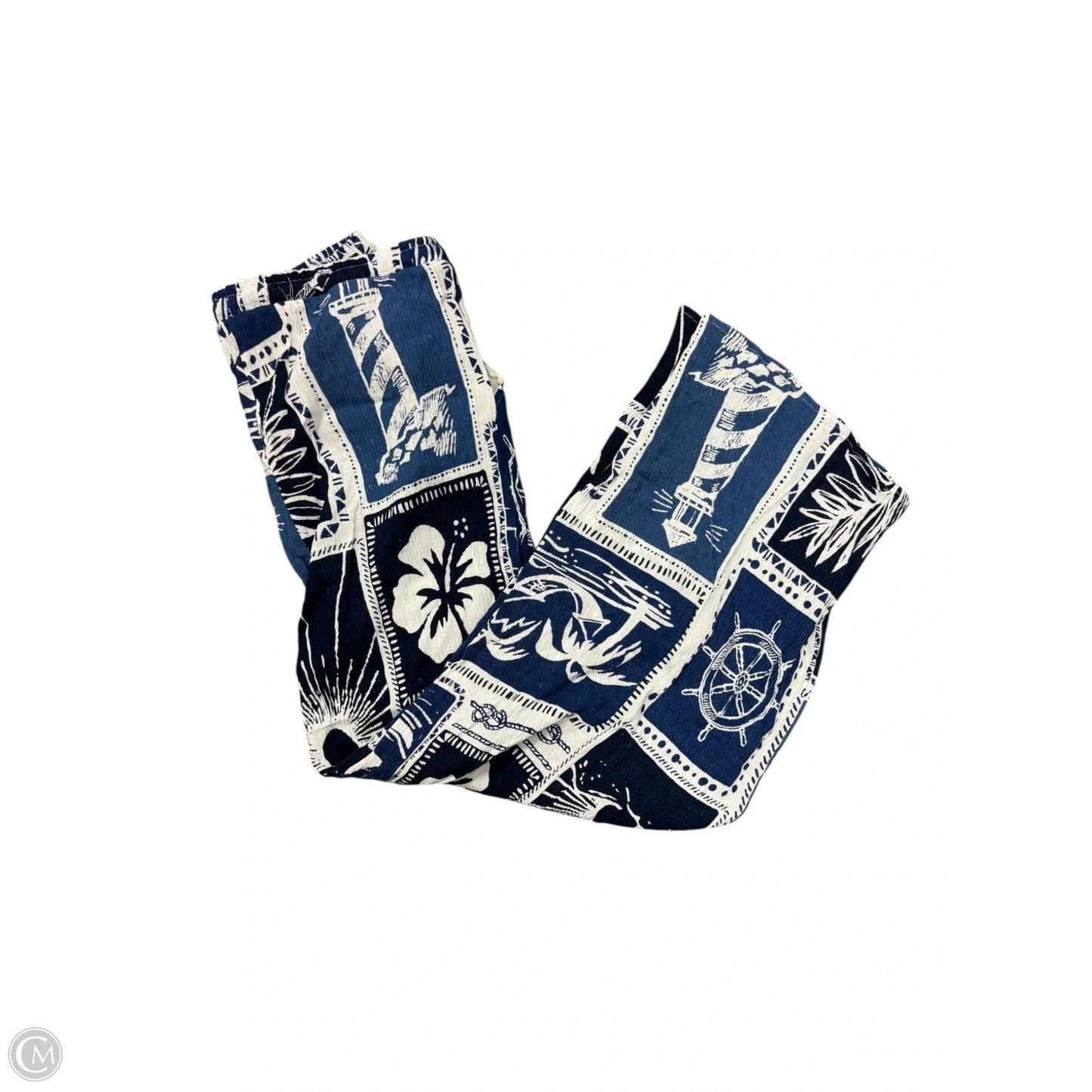 Pants Linen By Calypso St Barth In Blue, Size: 10