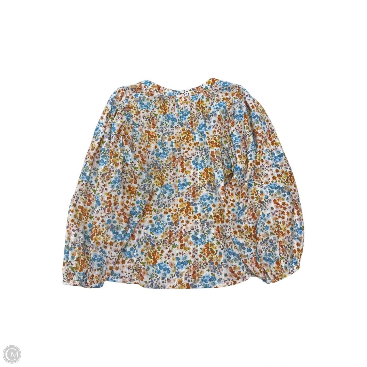 Blouse Long Sleeve By Ana In Floral Print, Size: Xs