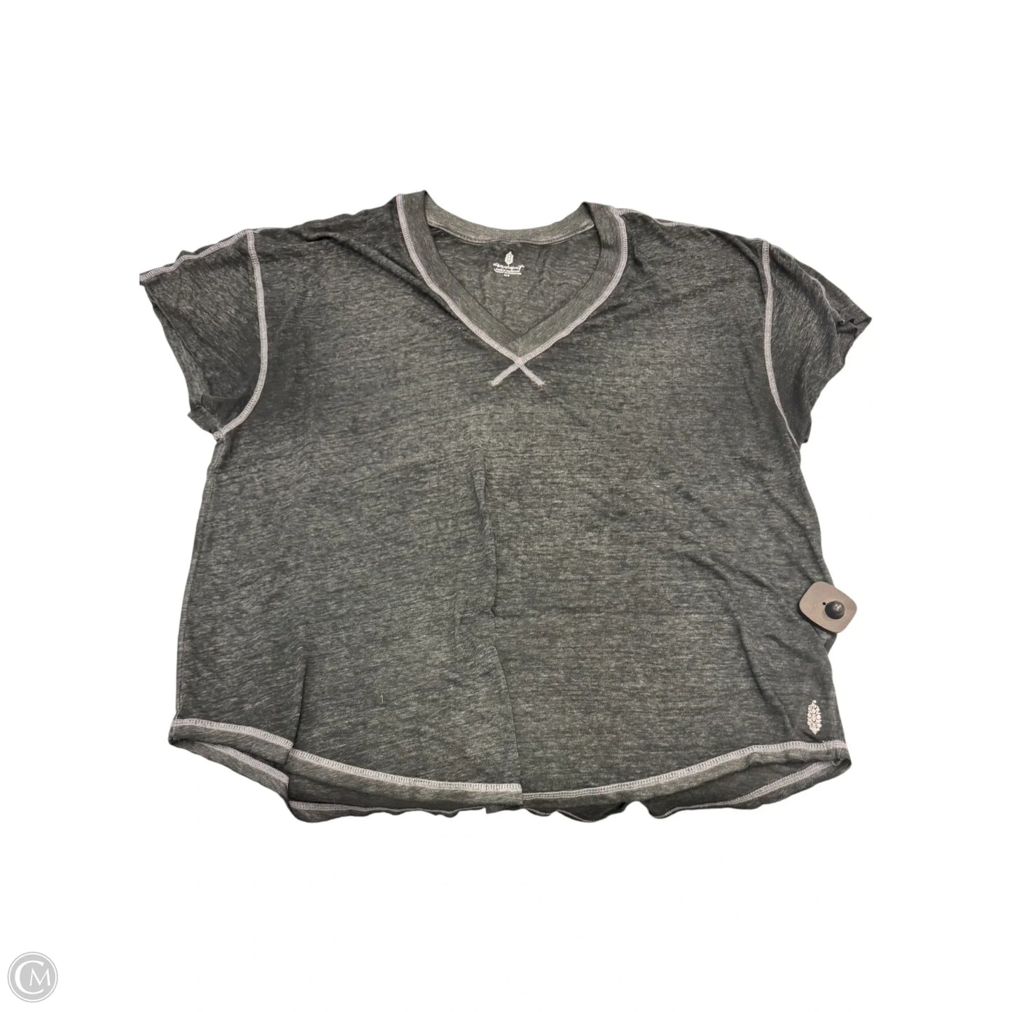 Top Short Sleeve By Free People In Black, Size: S