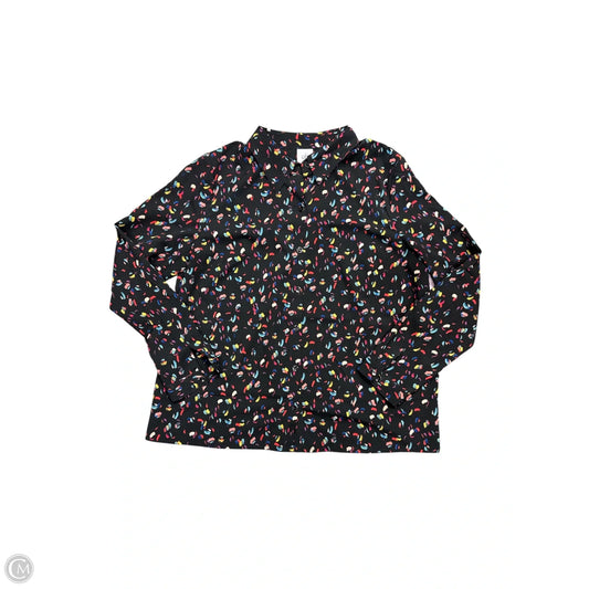 Blouse Long Sleeve By Cabi In Black, Size: L
