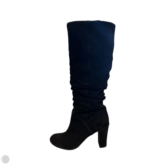 Boots Knee Heels By Nine West In Black, Size: 9.5