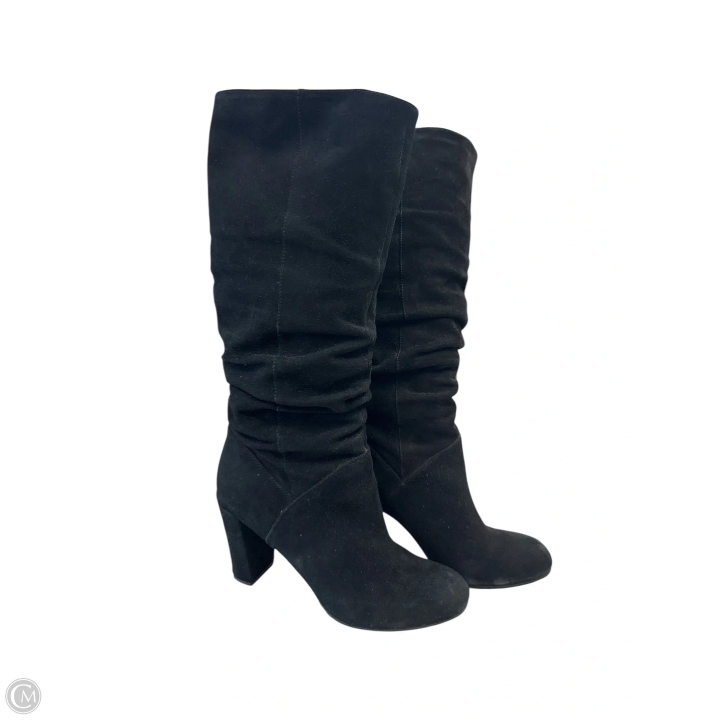 Boots Knee Heels By Nine West In Black, Size: 9.5